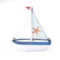 thumbnail image 4 of OUSITAID Wooden Crafts Nautical Decoration Cloth Sailboat Model Flag Table Ornament, 4 of 7