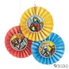 Superhero Hanging Fans with Icons