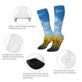 thumbnail image 6 of Lsque Blooming Sunflower Field Printed Crew Socks Men's Women's LightWeight Thin Casual Calf Socks ,Knee High Socks,Cotton Socks, 6 of 9