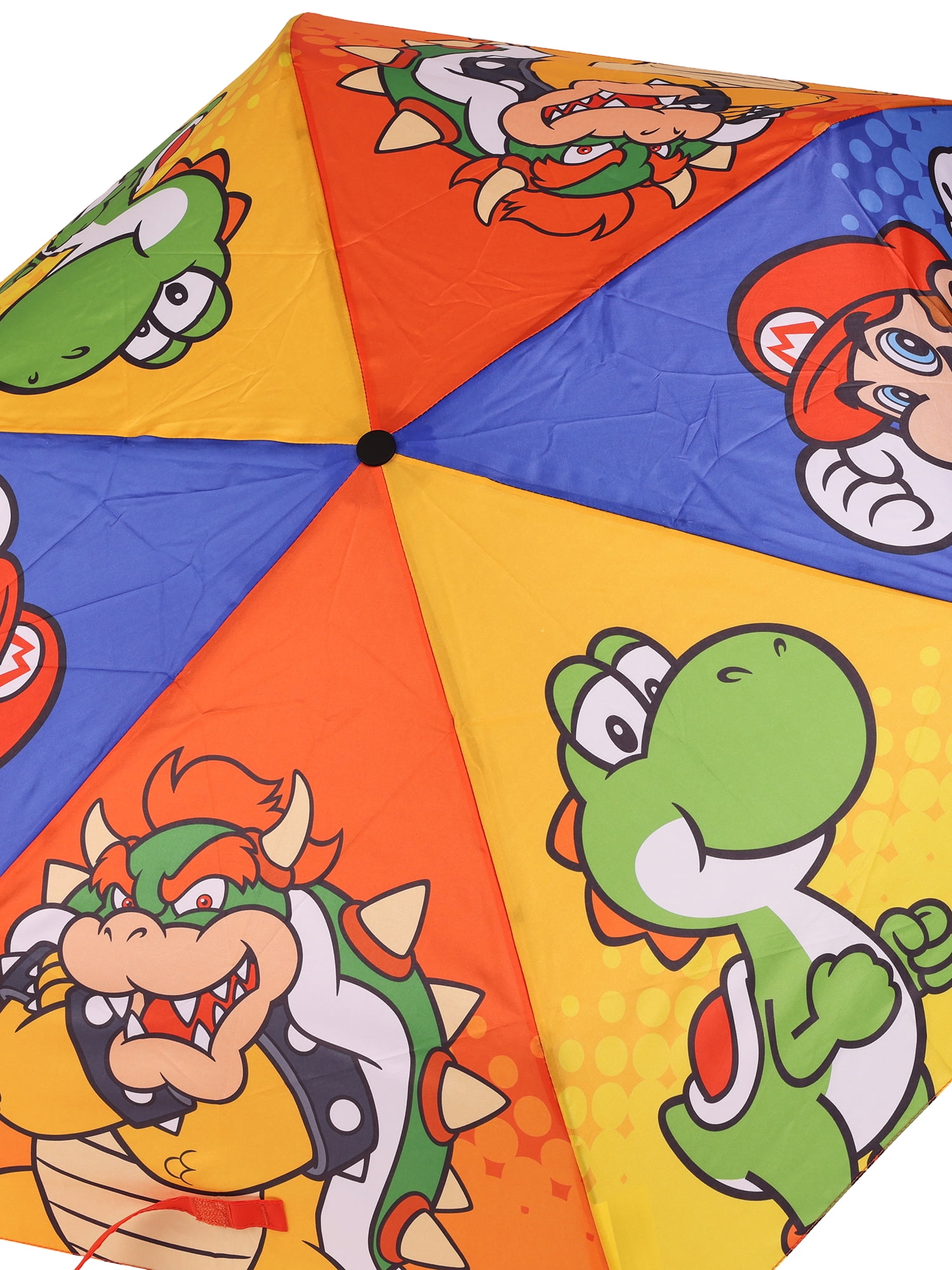 Super Mario 6 Panel Telescopic Umbrella with Auto Open Button