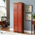 thumbnail image 3 of Classic 72" Tall Storage Cabinet Pantry with 8 Doors and Adjustable Shelves for Bedroom Living Room Kitchen, 3 of 14
