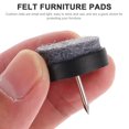 TUIBELY 60 Pcs Furniture Felt Pad Round Heavy Duty Nailon AntiSliding
