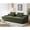 Green, variant on Effortless Setup & Cozy Relaxation - Unbox a No - Assembly 90 - Inch Wide Sofa for Family Lounging