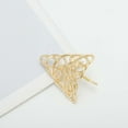 thumbnail image 5 of Unique Bargains 1 Pc Ponytail Buckle Hair Clip Triangle Lines Hair Ponytail Cuff for Women Matte Gold Tone, 5 of 5