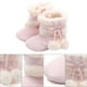 thumbnail image 5 of BRIGHTFUFU 1 par de botas navideñas para bebés con lazo de invierno, prewalker de algodón cálido para niños pequeños, 5 of 8
