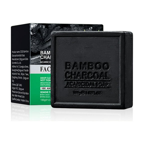 Yatlte All Natural Bar Soap for Men & Women - Active Charcoal Bath Soap Bar with Olive & Coconut Oils - Vegan Bath Soaps Bars for Deep Cleansing, Detoxifying Pores & Removing Impurities