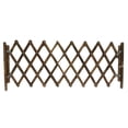 thumbnail image 2 of Flmtop 33-110cm Dogs Wooden Fence Gate Panel Expandable Pet Safety Separation Barrier, 2 of 8