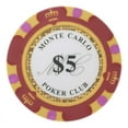 thumbnail image 3 of Brybelly CPMC-25 Monte Carlo 14 Gram Poker Chips (25 Pack)-$10, 3 of 8