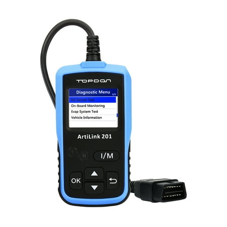 Scanner Board - Auto Code Reader TOPDON AL201 OBD2 Scanner Car Diagnostic Tool Full OBDII Functions Scan Tool for I/M Emission Test On-board Monitoring and Turning off MIL(Check Engine Light)