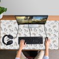 thumbnail image 4 of Long Mouse Pads for Desk,White Cartoon Unicorn Rainbow Cloud Desk Mats on Top Of Desks, Desk Mouse Pad Extra Large with 3mm Non-Slip Base and Stitched Edge for Gaming,Work,Home 47.3"x23.6", 4 of 5