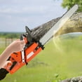thumbnail image 3 of 65cc/72cc Gas Chainsaw 24" Bar Gasoline Powered Chain Saw 2-Cycle Wood Cutting Orange, 3 of 16
