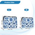 thumbnail image 4 of FORMRS 15"-15.6" Laptop Sleeve Protective Case Soft Carrying Quilted Computer Bag Cover, Blue Floral Pattern, 4 of 7