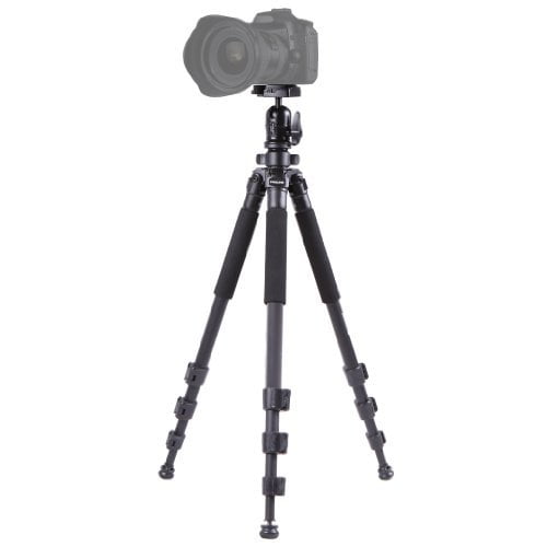 Dolica AX600B250 60-Inch Aluminum Alloy Proline Traveler Edition Tripod with High Performance Ball Head Black