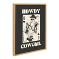 thumbnail image 4 of Kate and Laurel Sylvie Howdy Cowgirl Queen Framed Canvas Wall Art by Honey Island Studio, 18x24 Natural, Western Cowboy Art for Wall, 4 of 7
