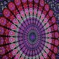thumbnail image 3 of Colcha de pared hippie con diseño psicodélico indio bohemio de 200 x 150 cm con diseño de mandala hippie, 3 of 5