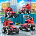 thumbnail image 4 of WQFSTORE Toddler Car Toys for 1 Year Old Boys, Press Go Fire Truck Toys for 2 Year Old,  Push Go Friction Powered Vehicles Set for 1-3 Baby Boys Birthday Gifts, 4 of 7