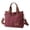 Brick Red, variant on ibiyuan Large Canvas Tote Bag Women Gray Canvas Shoulder Messenger Tote Bag Large Capacity Multifunctional Carry Bag for Work Shopping Travel