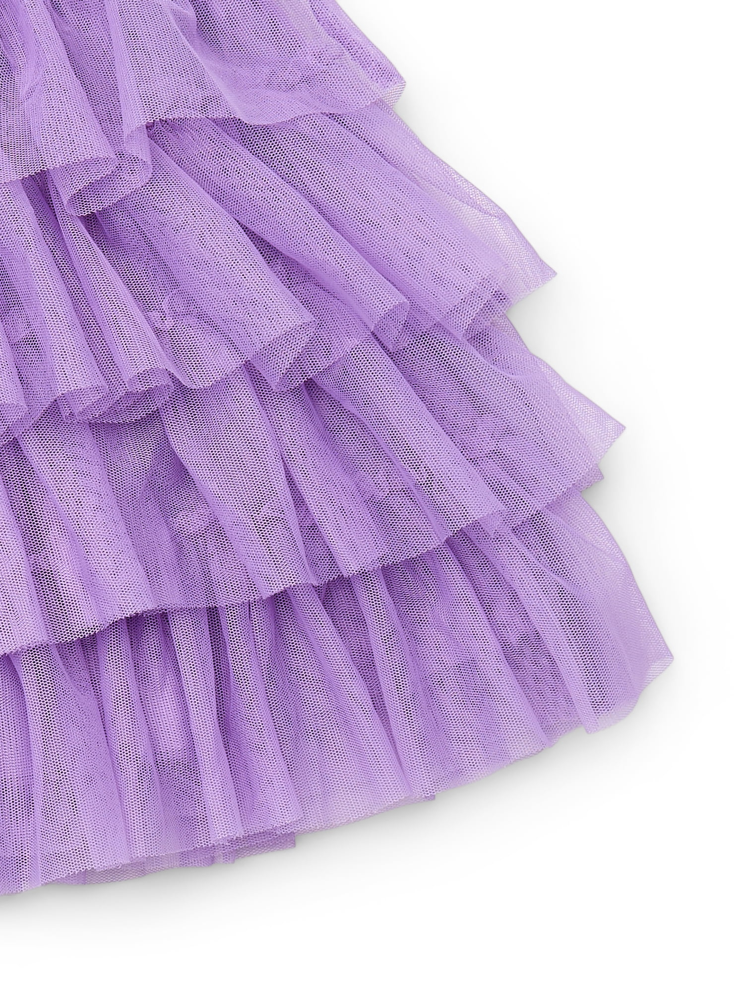 Wonder Nation Little Girls Mesh Tiered Skirt, Sizes 4-10