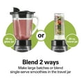 thumbnail image 2 of Hamilton Beach Wave Crusher Smoothie Blender for Kitchen, 40 oz Jar for Smoothies and Shakes with Blend-in Travel Jar, Black, 2 of 8