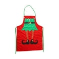 thumbnail image 2 of Christmas Apron Adjustable Festive Decorative Apron for Women Cleaning Bib Apron Rojo, 2 of 9