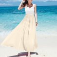 thumbnail image 5 of Fgnfyis Women's Metallic Shiny Maxi Skirts Lightweight Flowy Skirt for Summer Beach Holiday Long Skirt Sheen Beige S, 5 of 5