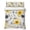 Yellow, Gray, White, variant on 3 Pieces Queen Quilt Set,Spring Watercolor Yellow Gray Flowers Leaves Soft Bedding Sets with 1 Quilt & 2 Pillow Shams,Abstract Plants Summer Bedspread Lightweight Coverlet Comforter for All Season