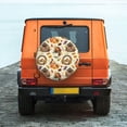 thumbnail image 6 of Sikiie Autumn Vintage PVC Leather Spare Tire Wheel Cover Spare Tire Cover, for Car Truck SUV Camper Trailer Universal Fit(14-17in)-15 inch, 6 of 6