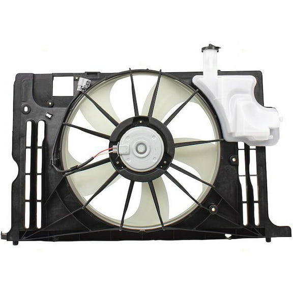 Radiator Fan Assembly - Compatible with 2014 - 2017 Toyota Corolla Sedan 4-Door 1.8L 4-Cylinder Naturally Aspirated DOHC GAS 2015 2016