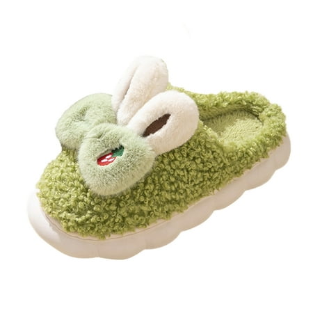 

KI-8jcuD Sliper Women Women Slippers Autumn And Winter Fashion Cartoon Cute Rabbit Comfortable Thick Bottomed Flat Bottomed Slip On Bathroom Slippers For Women Hard Soled Slippers For Women Women Pl