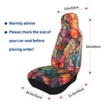 thumbnail image 4 of Xecao Butterflies On Rocky Cliff Print Car Seat Cover in That Fits Most Cars, Vans, SUVs, and Trucks., 4 of 7