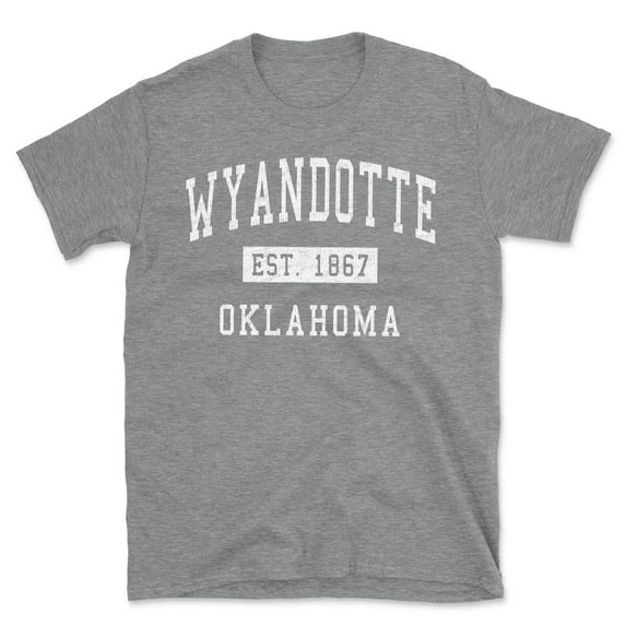Wyandotte Oklahoma Classic Established Men's Cotton T-Shirt