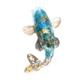 thumbnail image 4 of Figura de pez, Feng Shui, Colección Adorno de pez dorado de la suerte, Escultura, Pez pequeño Azul grisáceo, 4 of 9
