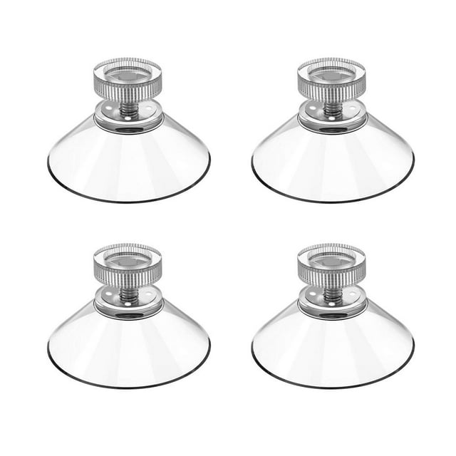 Wall Mount Threaded Suction Cup, Non-slip Fixing Strong Transparent Suction Cup M4 Thread, 40mm Suction Cup, Suitable for Home, Kitchen, Furniture Installation 4pcs