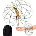 thumbnail image 1 of Flow Rings Jouets 3D Ressort de Bras Magique Flow Ring Acier Inoxydable Multisensoriel Éducatif et Jouet de Ressort Interactif, 1 of 5