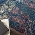 thumbnail image 5 of Nourison Fusion Low-pile Shag Abstract Blue Multi Colored Area Rug, 5 of 10