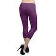 thumbnail image 3 of Vivian's Fashions Capri Leggings - Cotton, Lace Trim (Junior/Junior Plus Sizes), 3 of 4