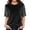Black, variant on Womens Tshirts Fashion Short Sleeve Round Neck Sequin Applique Sparkling Casual Blouse Top Summer Tops for Women Trendy Fashion Clothing Daily Wear