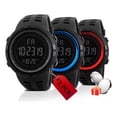 thumbnail image 1 of 3ps Reloj Digital 1251 Digitales Deportivo Para Mujer Hombre, 1 of 7