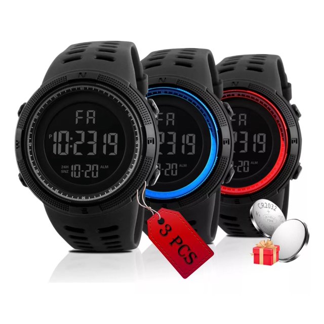 3ps Reloj Digital 1251 Digitales Deportivo Para Mujer Hombre