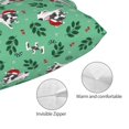 thumbnail image 3 of Honeii Christmas French Bulldog Print Pillow Cases,Plush Throw Pillow Covers,Decorative Pillowcase for Sofa, Couch, Living Room-20"x30", 3 of 6