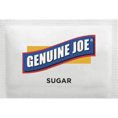 Genuine Joe Sugar Packets - Packet - 0 lb (0.1 oz) - 1200/Box | Bundle of 5