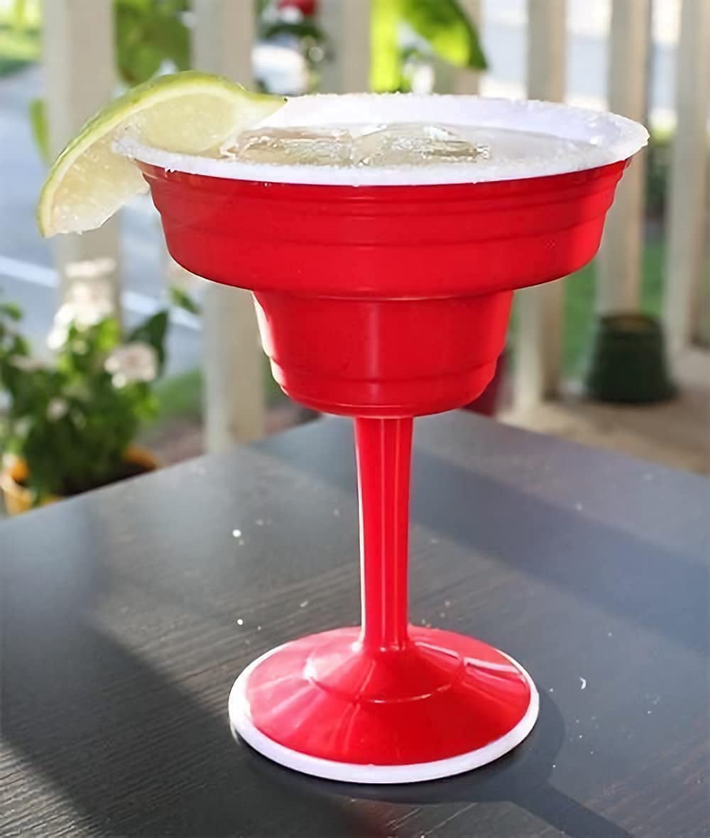 Reusable and Dishwasher Safe! Margarita Cup 15oz Red Cup Living Red Solo Cup 