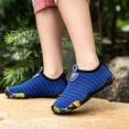 thumbnail image 4 of Kids Water Shoes for Girls Boys Swim Beach Hiking Pool Shoes Barefoots for Toddler Blue 10-10.5Y, 4 of 5