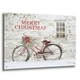 thumbnail image 2 of Epic Art 'Merry Christmas Bicycle' by Lori Deiter Acrylic Glass Wall Art, 36"x24", 2 of 8
