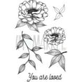 thumbnail image 2 of 49 And Market Clear Stamps 4"X6"-Valerie's You Are Loved, 2 of 2