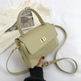 thumbnail image 5 of Retro classic purse clutch bag PU handbag with hidden buckle suitable for ladies.-green, 5 of 5