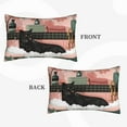 thumbnail image 2 of Daiia Black Cat Pink Bathroom Bedding Waterproof Pillow Protector Zippered Queen – Bed Bug Proof Pillow Encasement-16"x24", 2 of 6
