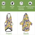 thumbnail image 6 of Cauagu Lavender Flowers Pattern Winter Pet Hoodie Sweatshirts- Dog Hoodie Sweater with Leash Hole - Cute Dog Hoodie - Pet Clothes Puppy Cat Custume -Small, 6 of 8