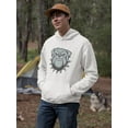 thumbnail image 2 of Head Ferocious Bulldog  Hoodie Men -Image by Shutterstock, Male Large, 2 of 4