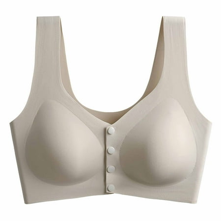 Penkiiy Womens Adhesive Bras Ladies Large Size Gathering Invisible Bra Glossy Breast Stickers Seamless Bra Silicone Underwear Khaki Bras